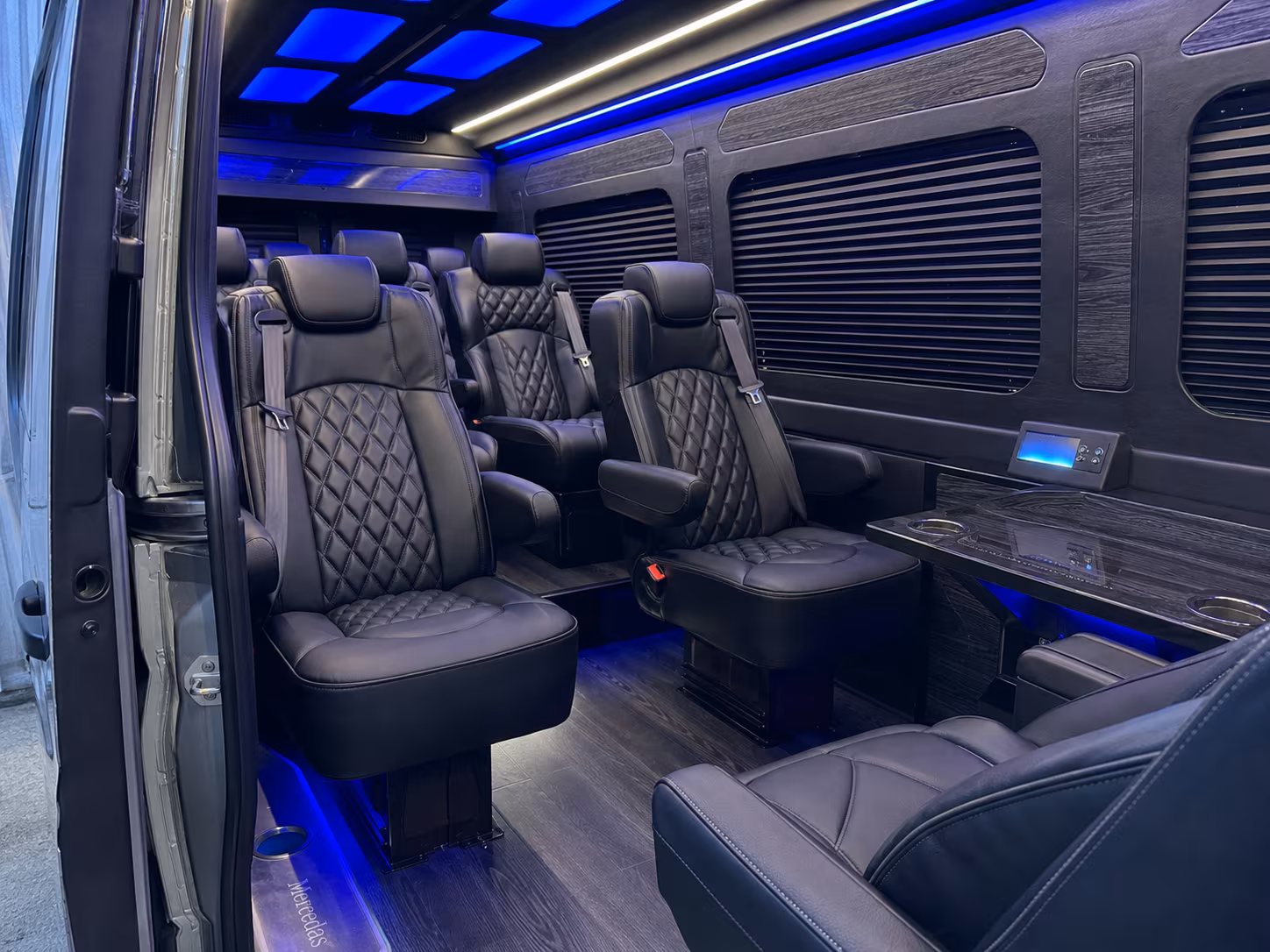 warehouse distribution and industrial park sprinter van shuttles in wilmington
