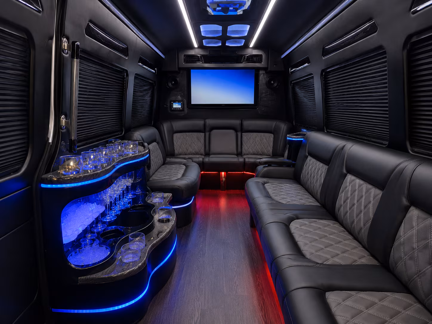 wilmington sprinter limousine inside