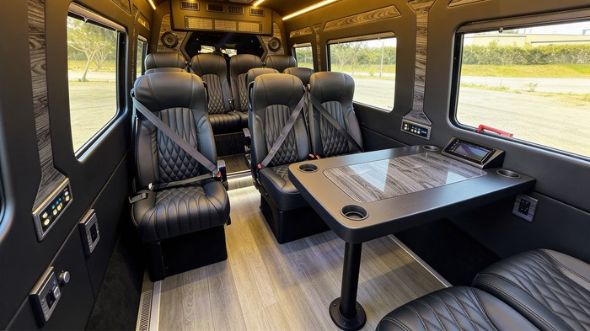 wilmington 12 passenger sprinter van interior